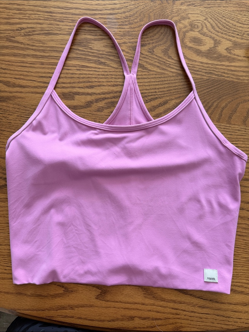 Vuori Lilac Racerback Crop Tank